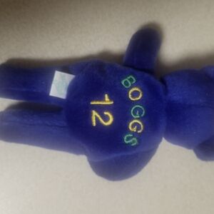 Boggs Vibrant Blue Plush Bear with Embroidered Details